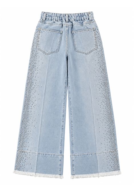 Jeans con orlo sfrangiato Lù-Lù BY MISS GRANT | LL4618BLU